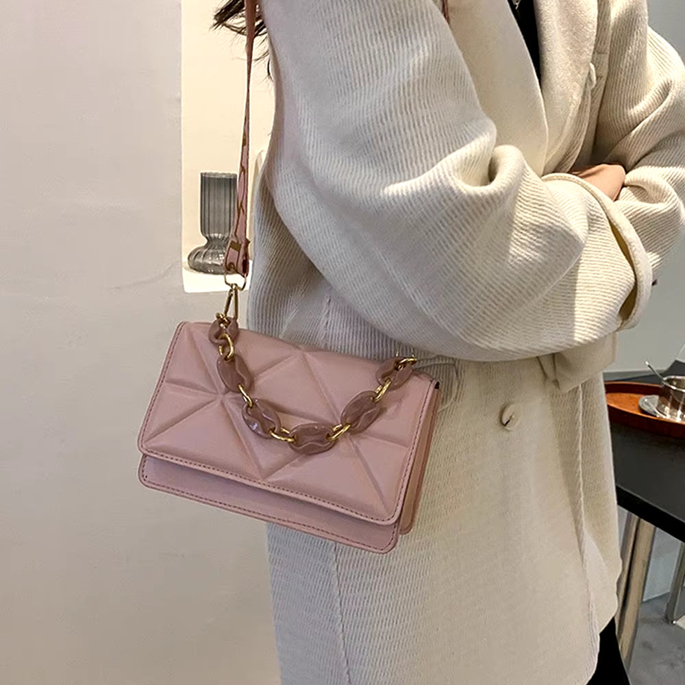 Fashion Women Shoulder Bag Handbags PU Leather Flap Bag Female Large Capacity Casual Crossobdy Clutch